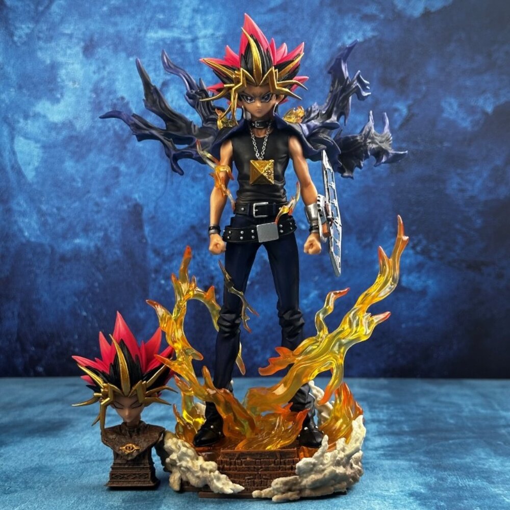 27cm Yu-Gi-Oh! Yugi Muto Dark Game Action Figure – Duel Monsters Statue